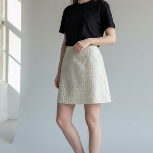 Banana Republic Light Beige A-Line Skirt